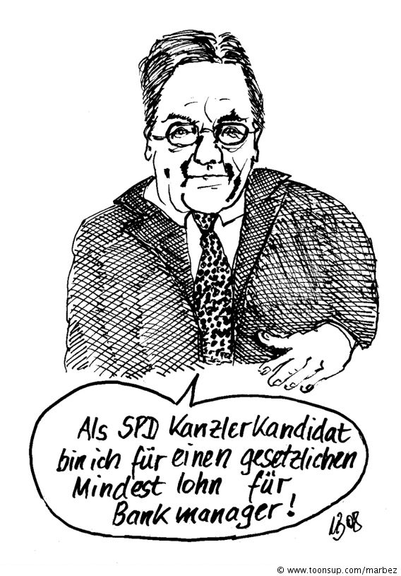 Cartoon: Gesetzlicher Mindestlohn 1