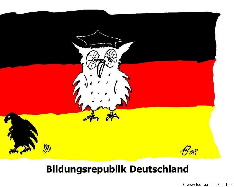 Cartoon: Bildungsrepublik Deutschland 1