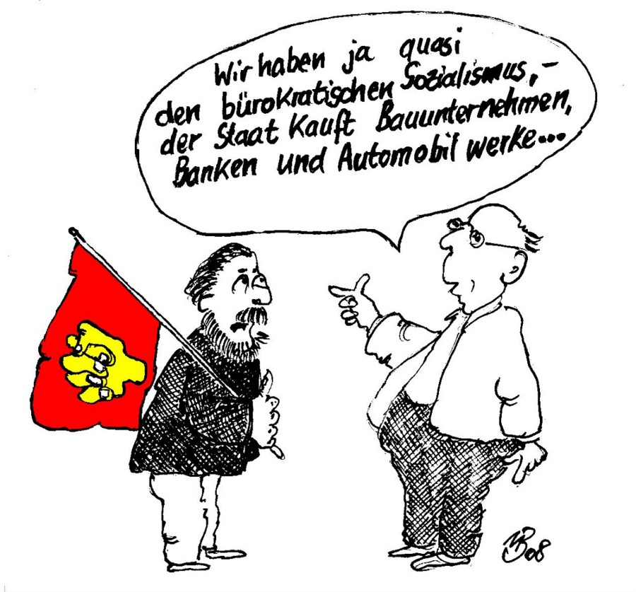 Cartoon: Bürokratischer Sozialismus 1
