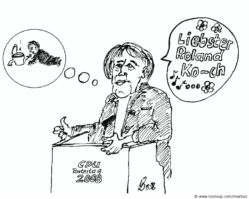 Cartoon: Liebster Roland Koch... 1