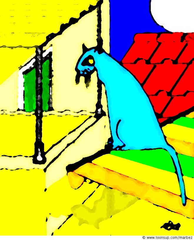 Concept Art / Character Design: Chat bleu 1