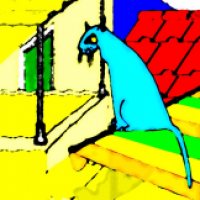 Chat bleu