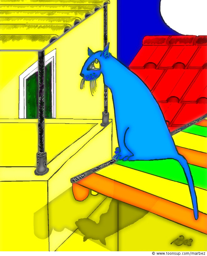 Concept Art / Character Design: Chat bleu 1