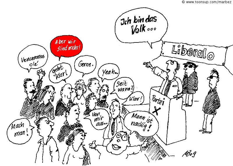 Cartoon: Ich bin das Volk! 1