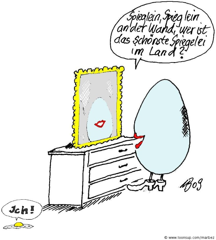 Cartoon: Spieglein, Spieglein an der Wand 1
