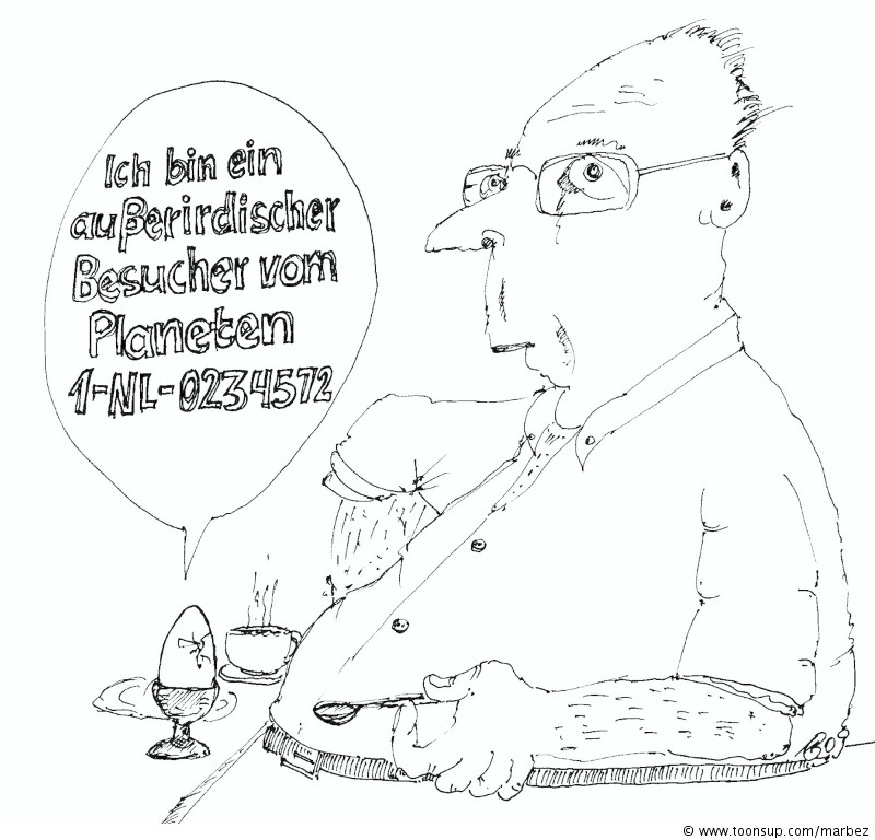 Cartoon: Außerirdisches Ei 1