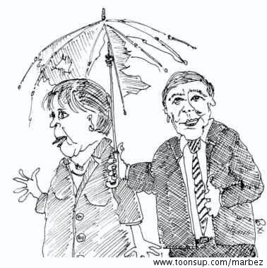 Cartoon: Ein kleiner Beitrag der Banken 1