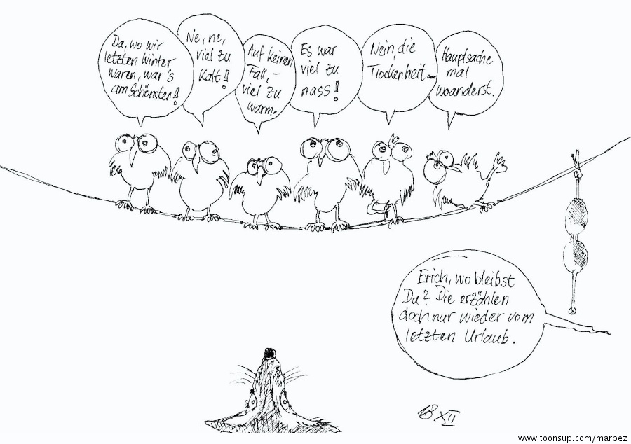 Cartoon: Urlaubserlebnisse 1