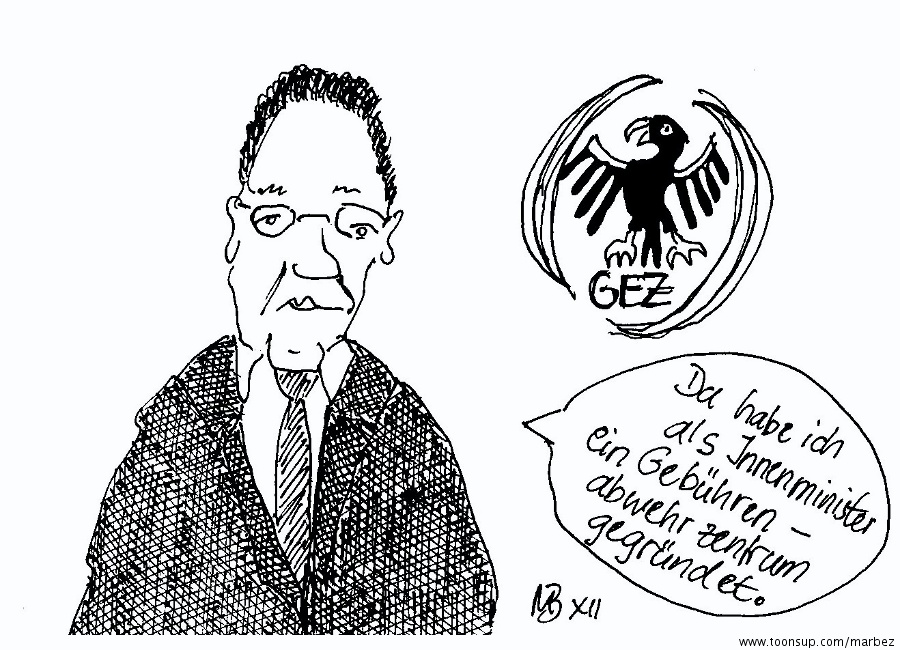 Cartoon: GEZ Gebührenüberwachungszentrum 1