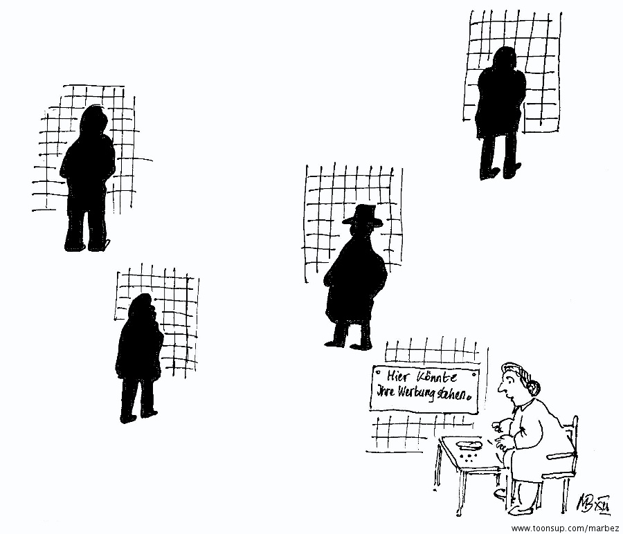 Cartoon: Hier könnte ihre Werbung stehen... 1