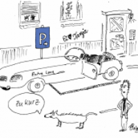 Zu kurze Parkplätze