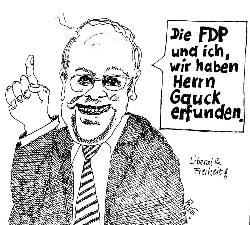 Cartoon: FDP hat Herrn Gauck erfunden! 1