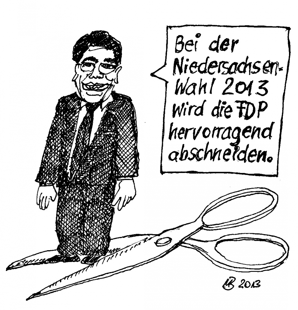 Cartoon: Landtagswahl Niedersachsen 2013 1