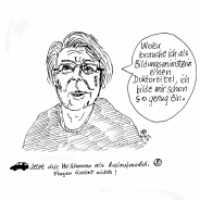 Einbildungsministerin
