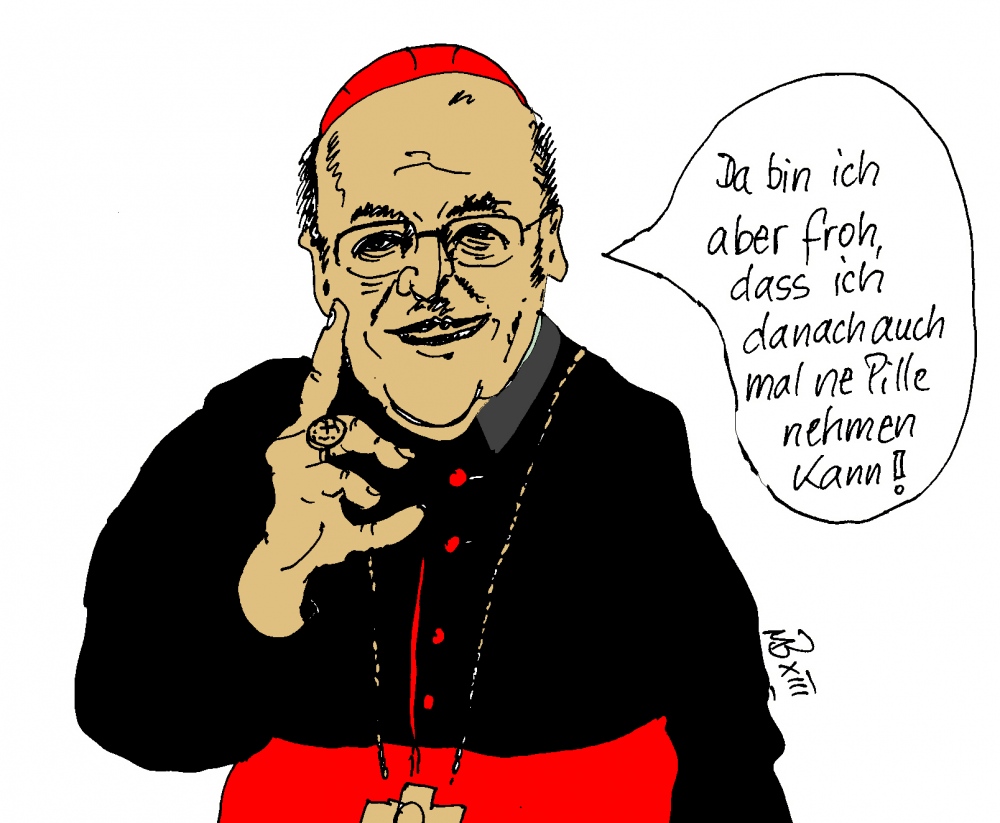 Cartoon: Kölner Erzbischoff,- jetzt mit PiDaNa 1