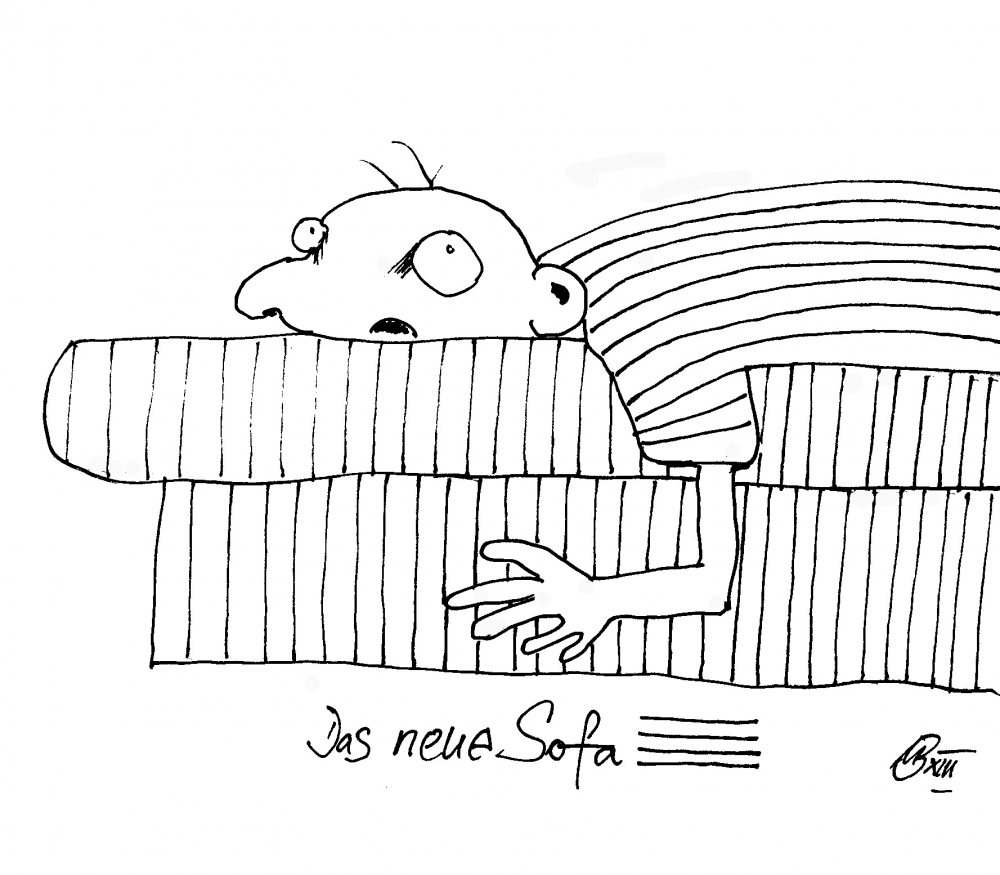 Cartoon: Das neue Sofa 1