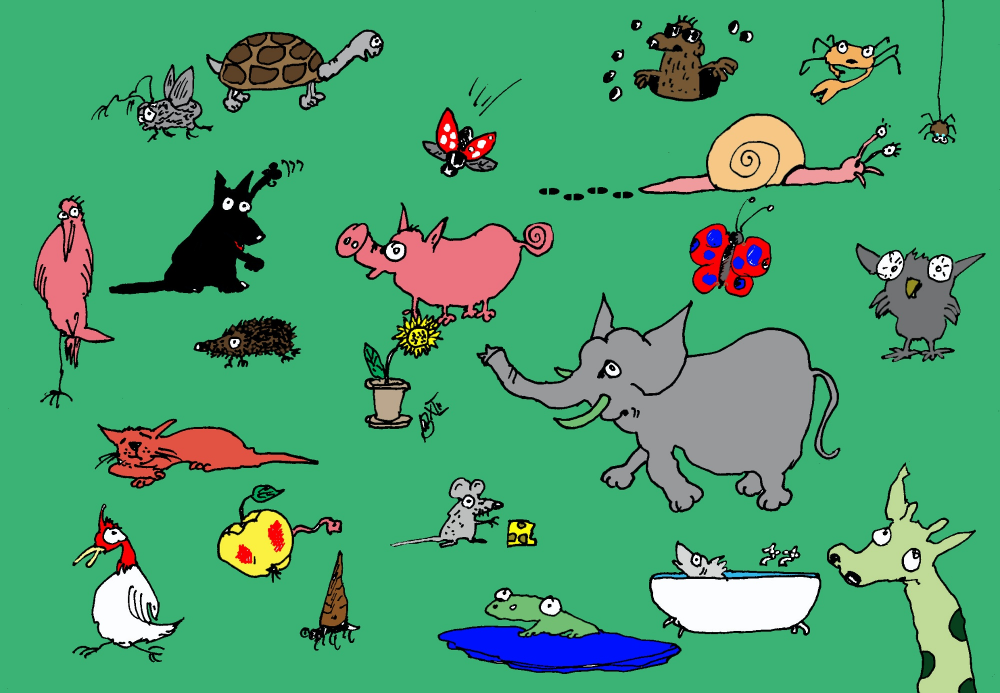 Cartoon: Noah's Wiese 1