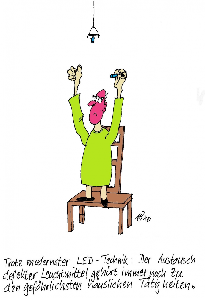 Cartoon: Gefahrenzone Haushalt 1