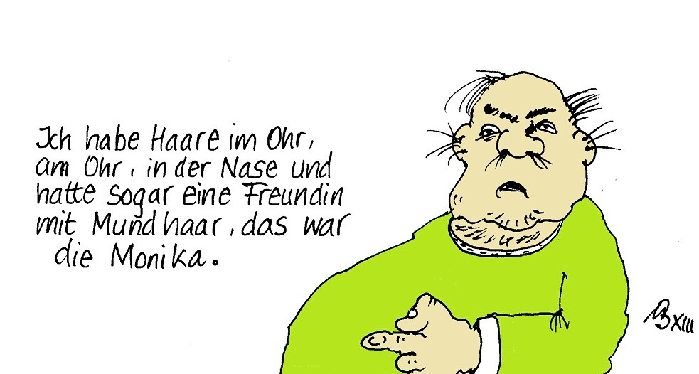 Cartoon: Mundhaar 1
