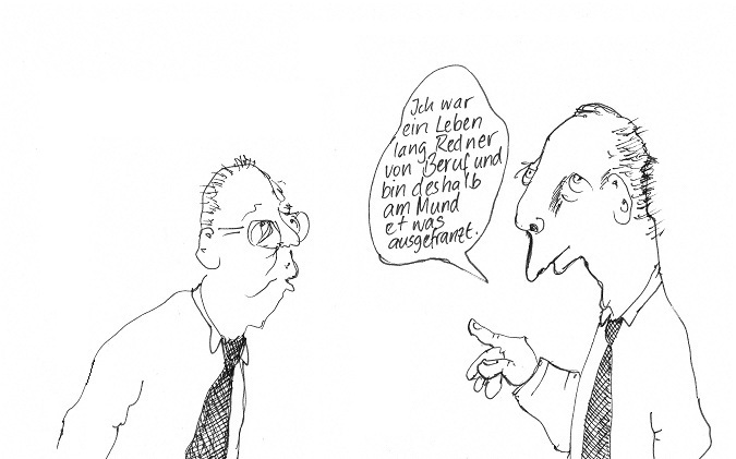 Cartoon: Der Orator 1