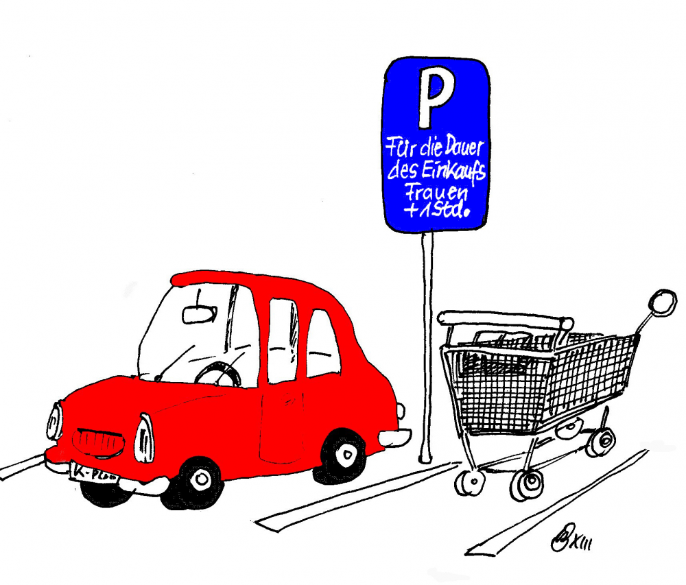 Cartoon: Frauenparkplatz 1