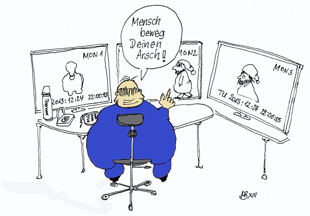 Cartoon: Beweg Deinen Arsch 1