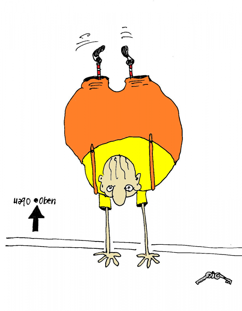 Cartoon: Wilfrieds Gymnastik 1