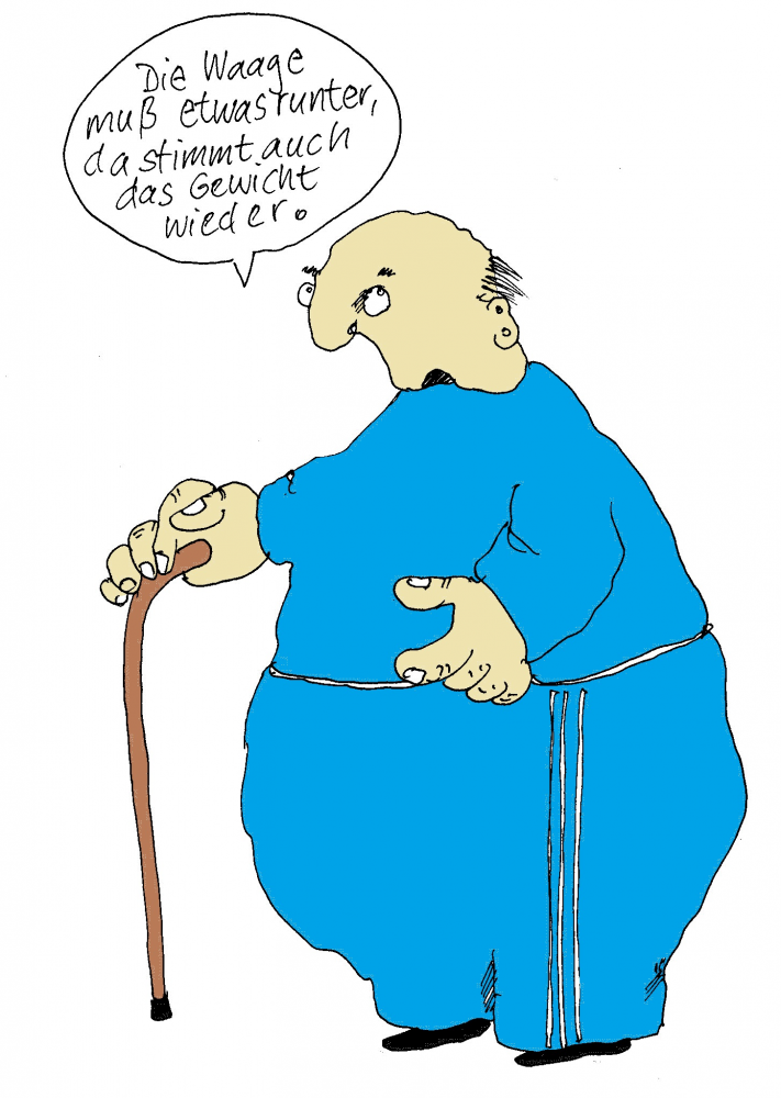 Cartoon: Auch 2014 aktuell: Körpergewicht 1
