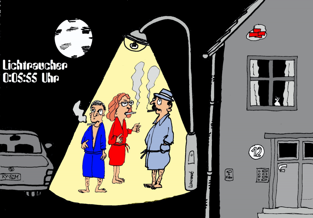 Cartoon: Lichtraucher 1