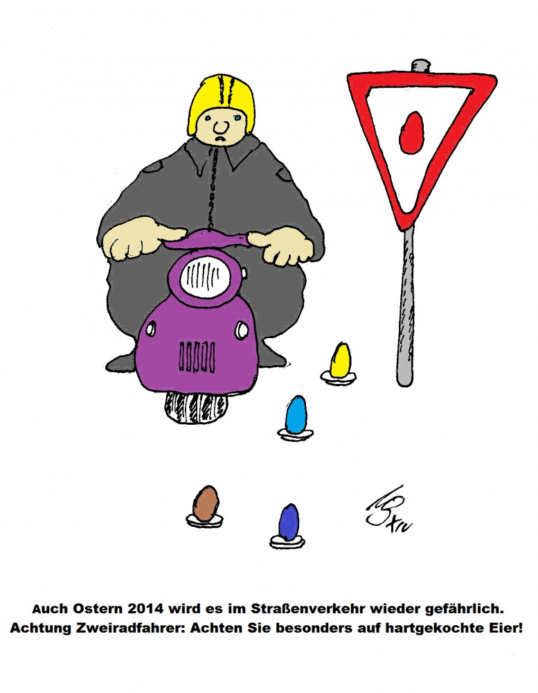 Cartoon: Osterverkehr 2014 1