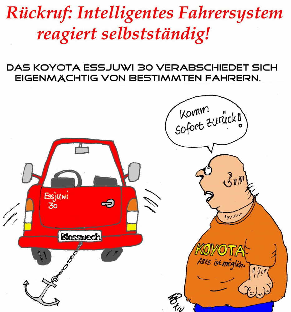 Cartoon: Rückruf Koyota SUW 1