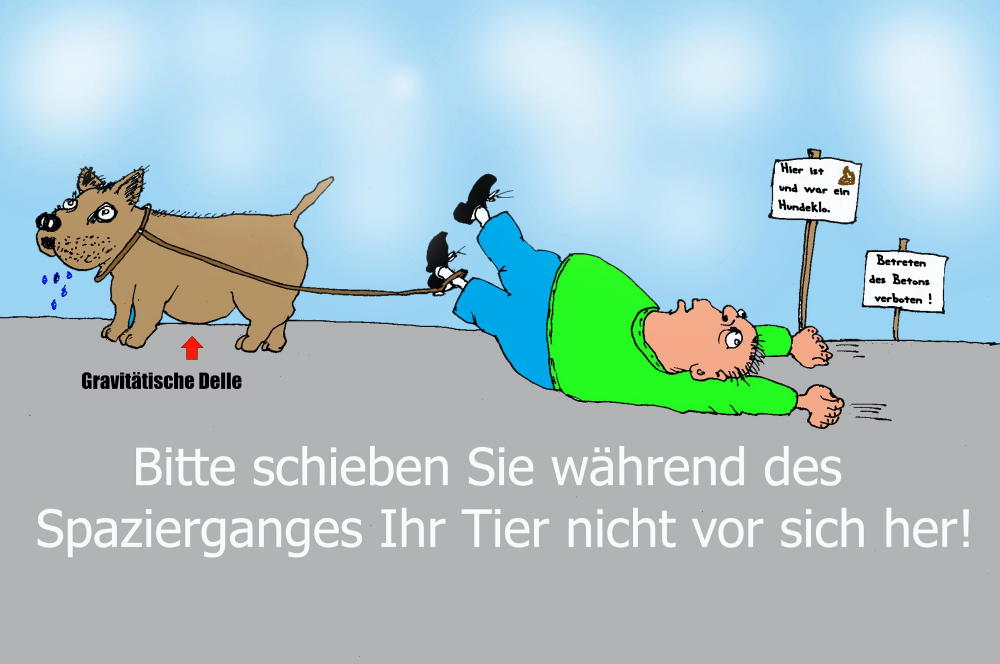 Cartoon: Schieben des Tieres unerwünscht! 1