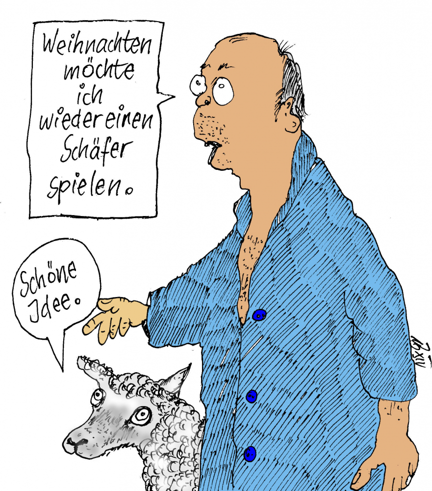 Cartoon: Die Traumrolle: Schäfer 1