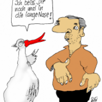 Gans bissig