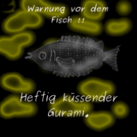 Warnung vor dem Fisch