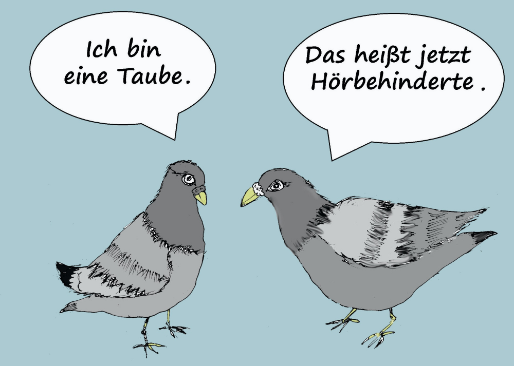 Cartoon: Eine (Großstadt-) Taube 1