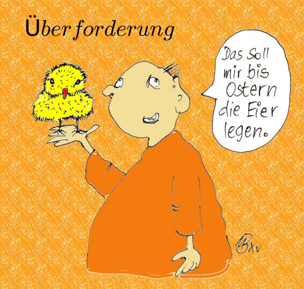 Cartoon: Eier bis Ostern 1