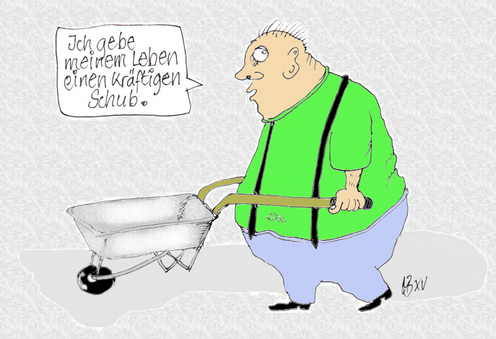 Cartoon: Leben neuen Schub geben 1