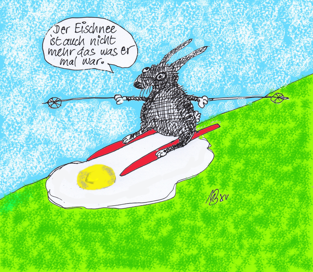 Cartoon: Eischnee zu Ostern 1