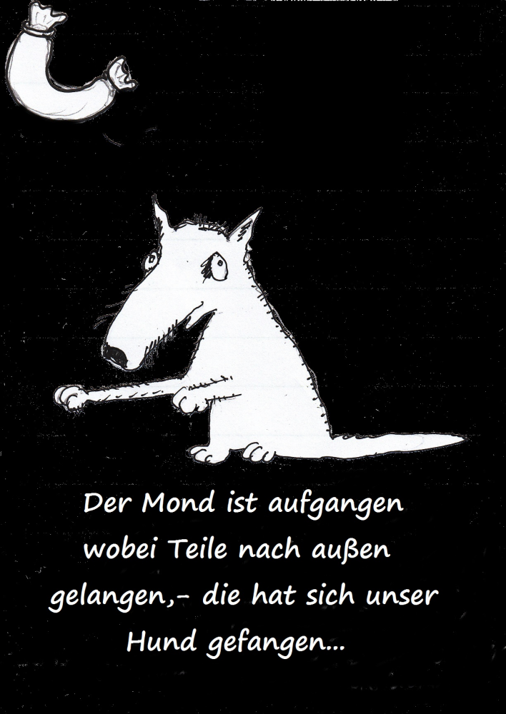 Cartoon: Der Mond ist aufgegangen 1