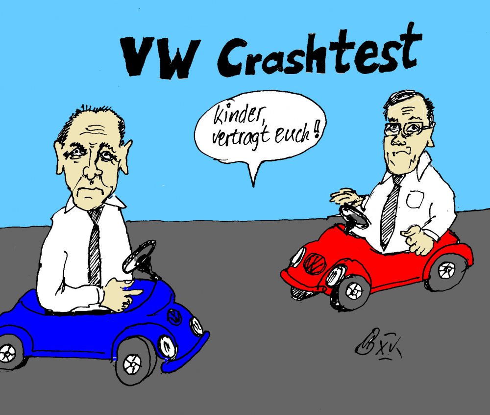 Cartoon: VW Crashtest 1