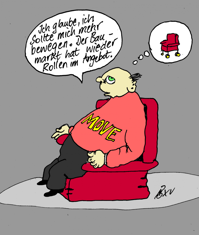 Cartoon: Mehr Bewegung 1