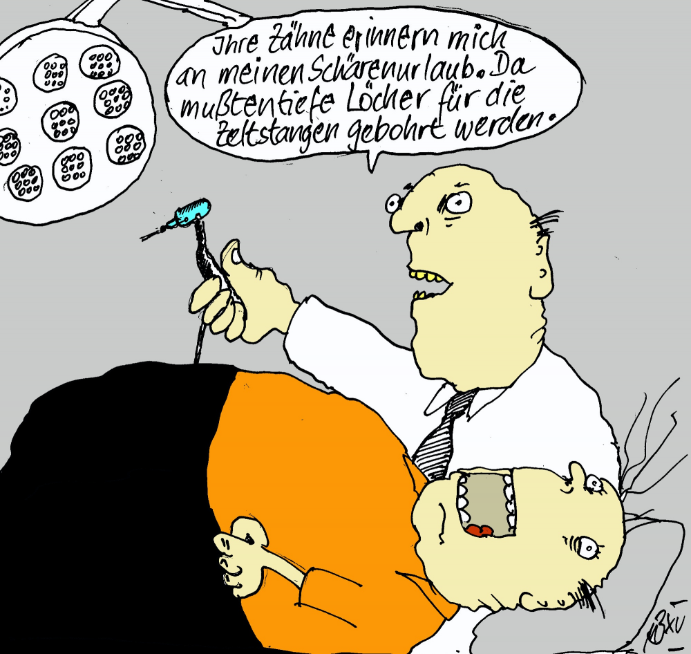 Cartoon: Neulich beim Zahnarzt 1