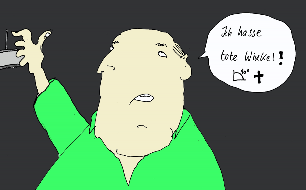 Cartoon: Toter Winkel 1