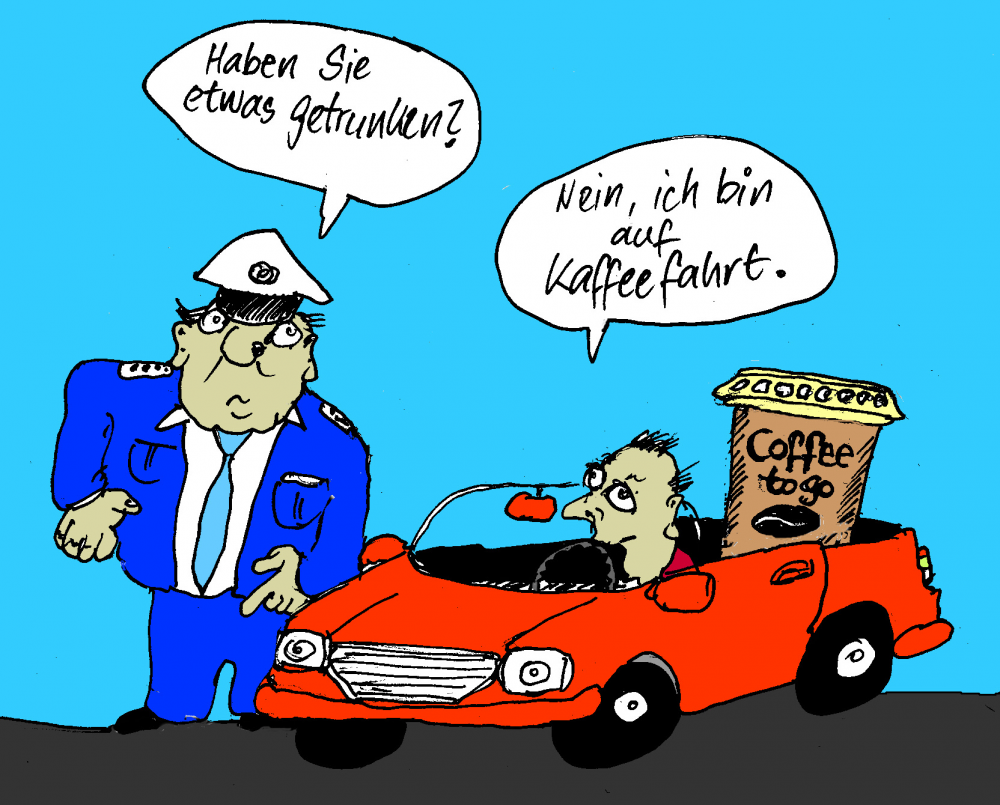 Cartoon: Etwas getrunken? 1