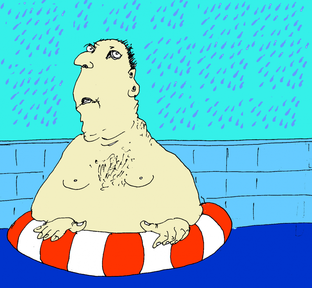 Cartoon: Georgs Hallenbad 1