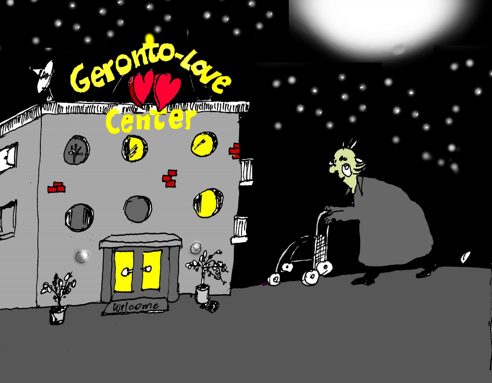 Cartoon: Geronto-Lovehotel 1