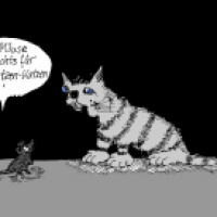 Blaue Katzen