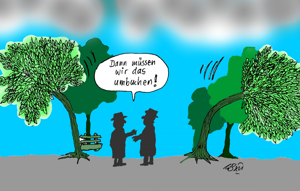 Cartoon: Pekuniäres Alzheimer 1