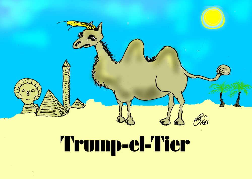 Cartoon: Trump-el-Tier 1